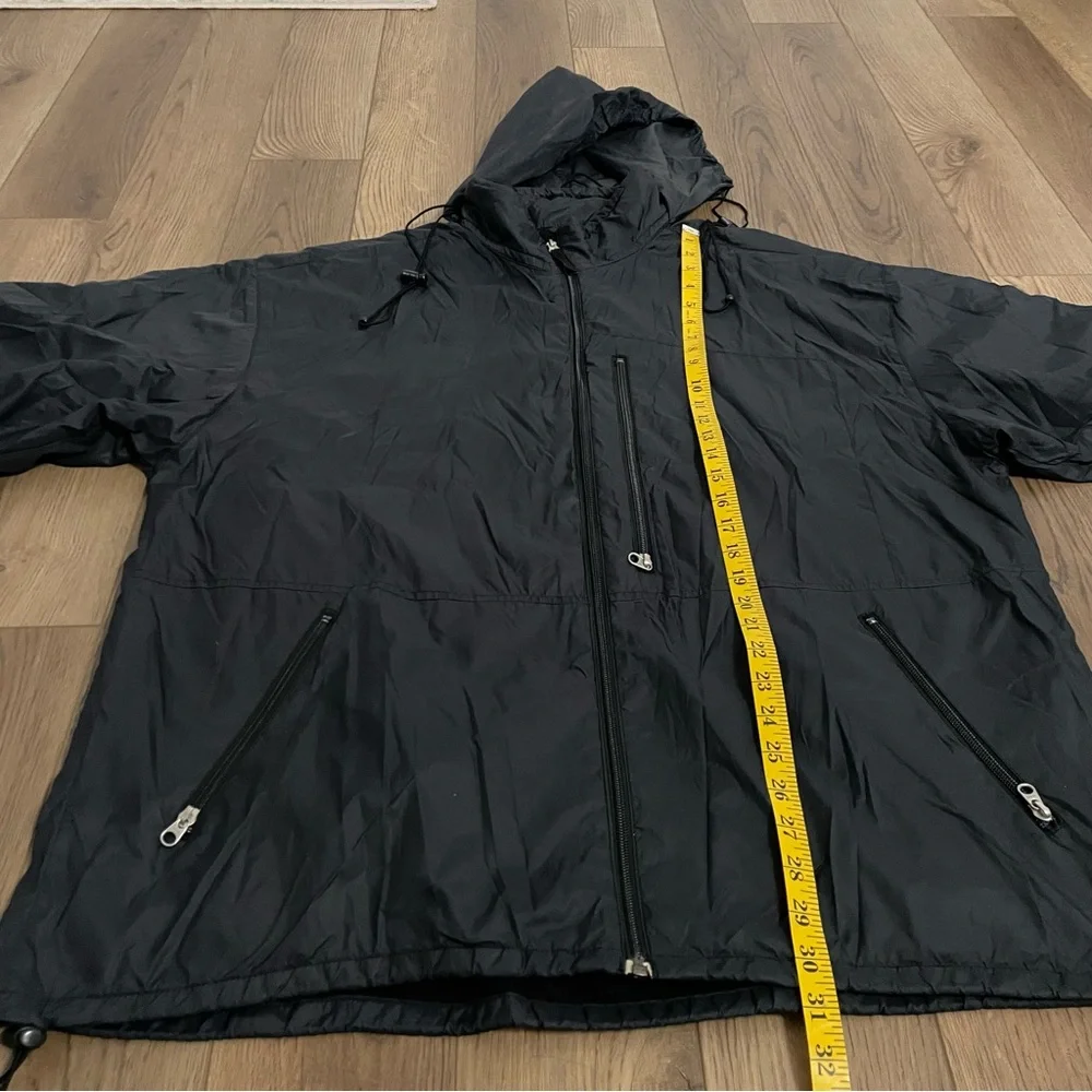 RL Ralph‎ Lauren Polo Jean Company Y2K Spellout Windbreaker Jacket Black